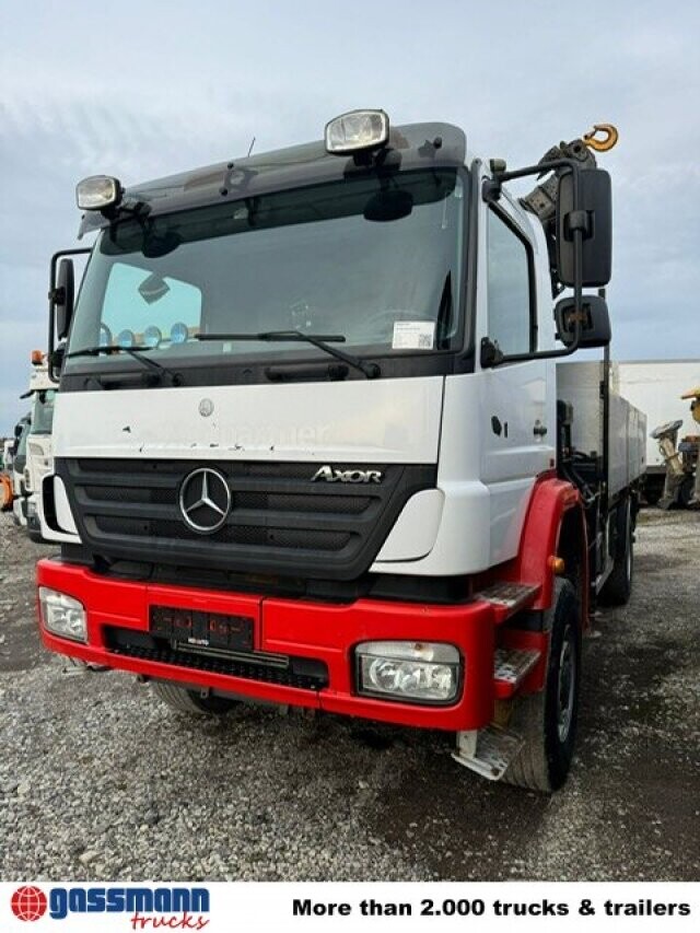 Mercedes Benz Axor 1828 A 4x4 mit Kran Hiab XS 166 E-5 