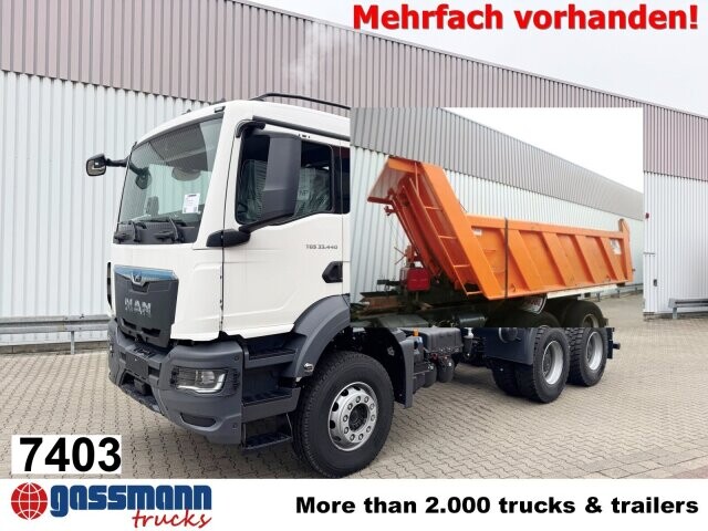 MAN TGS 33.440 BB 6x4, Stahlmulde 12-16m³ 