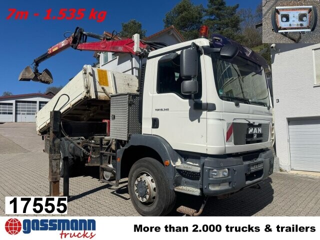 MAN TGM 18.340 4x4 BB mit Penz Kran 11.83 SH, Funk 