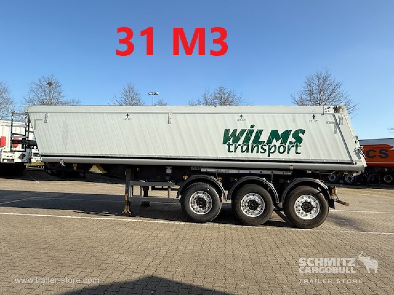 Schmitz Cargobull Oplegger Kipper Alu kasten 31m³ 