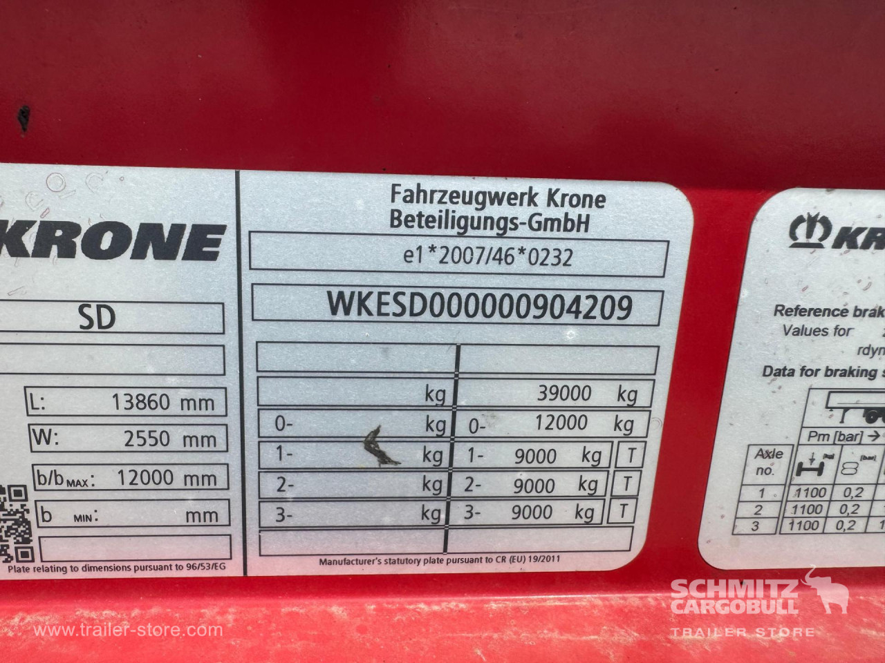 Krone Curtainsider Mega 