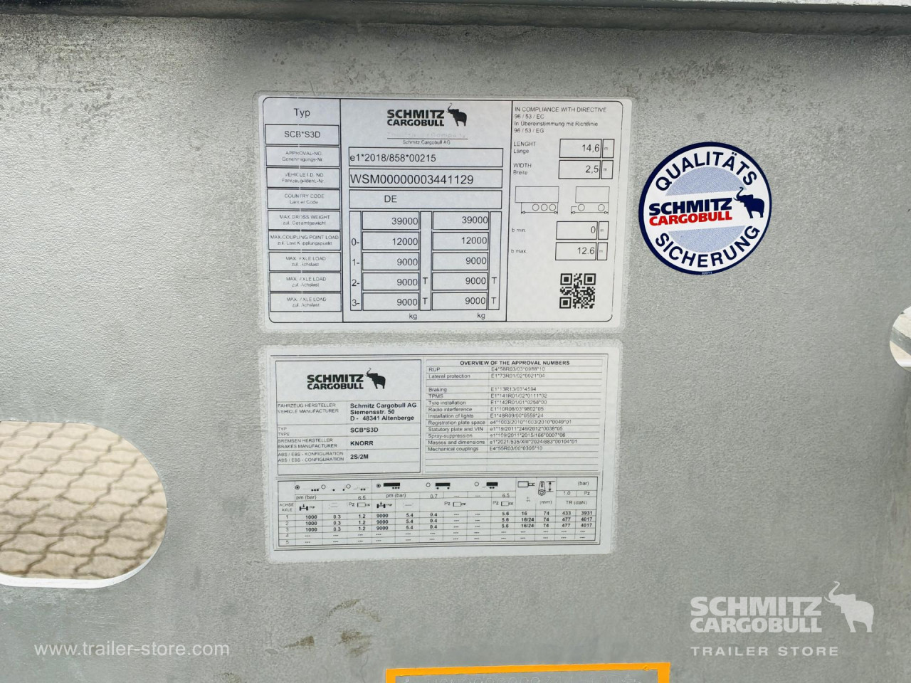 Schmitz Cargobull Containerfahrgestell Standard 
