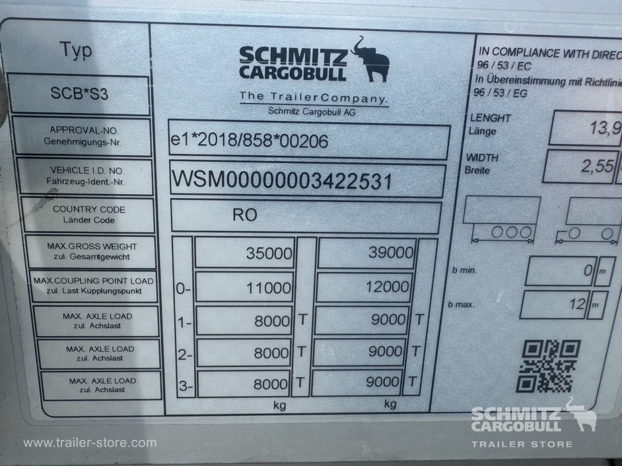 Schmitz Cargobull Curtainsider Mega 