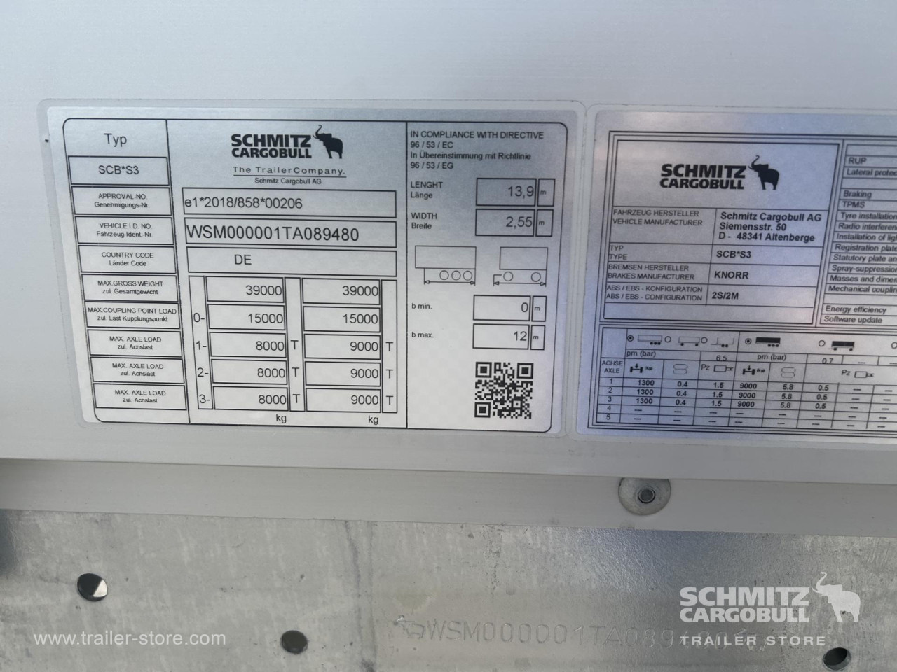 Schmitz Cargobull Curtainsider Standard 