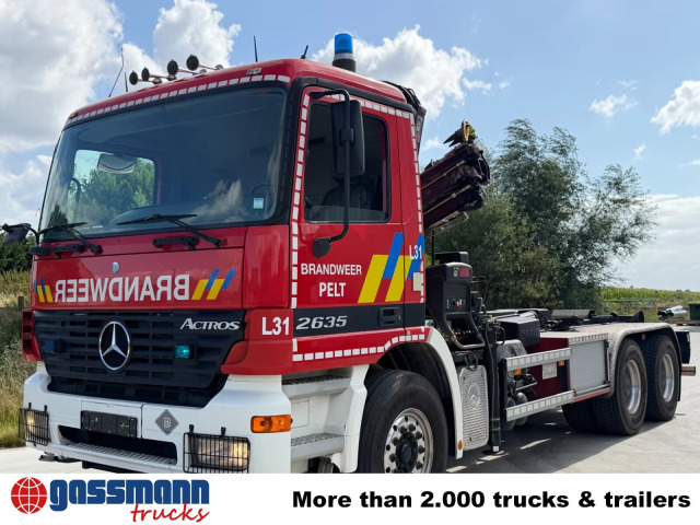 Mercedes Benz Actros 2635 6x4, Kran Hiab XS 122B-3 Duo, 