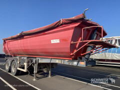 ANDERE Semitrailer Tipper Steel half pipe body 91m³ 