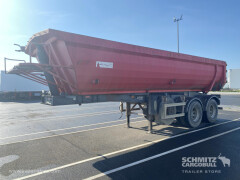 ANDERE Semitrailer Tipper Steel half pipe body 91m³ 