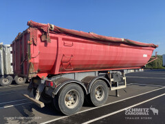 ANDERE Semitrailer Tipper Steel half pipe body 91m³ 