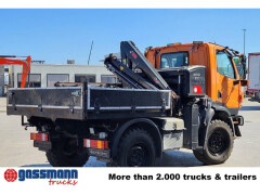 Unimog U 20 4x4, Zapfwelle, Kran Hiab 022D-3 HiDuo, 