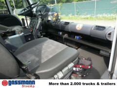 Unimog U400 4x4, Frontzapfwelle, Heckkran Hiab XS 